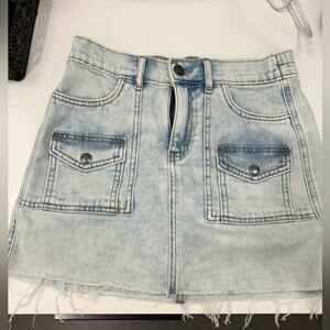 Aerie Mini Denim Skirt